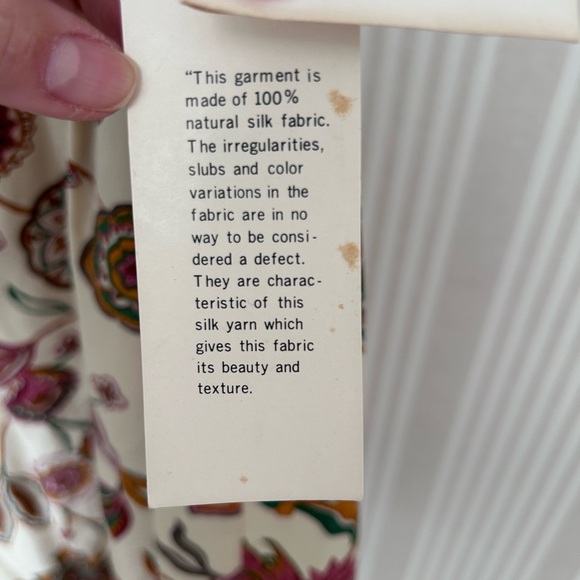 Vintage 100% Silk Saks Fifth Avenue Bermuda Shorts Floral Women’s Size 14 NWT - Picture 4 of 6